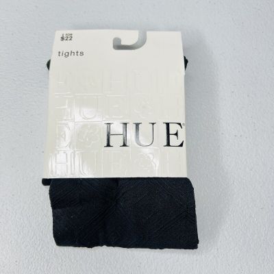 Hue Womens 3D Diamond Tight with Control Top Size S / M Black 1 Pair New
